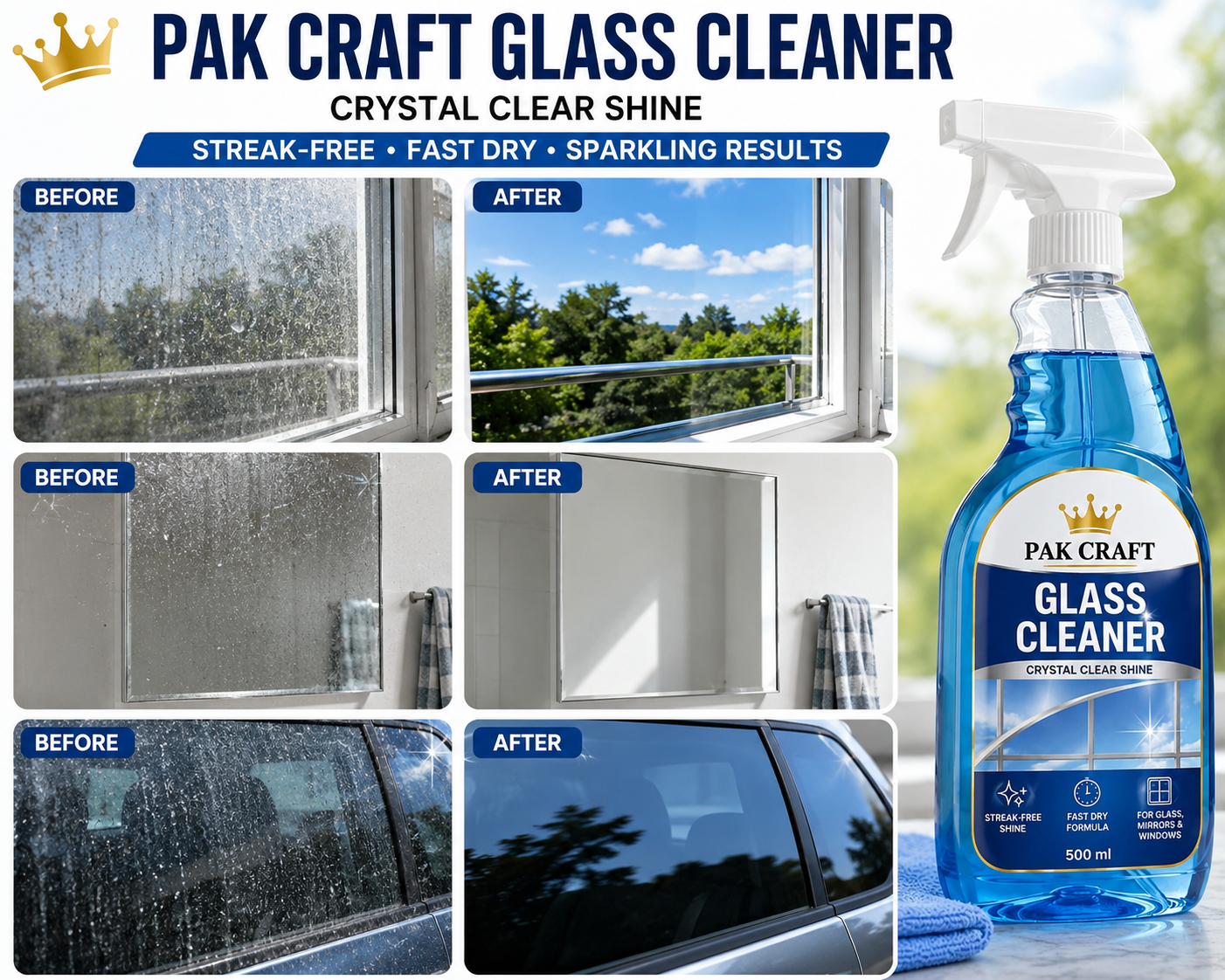Glass Cleaner Crystal clear shine