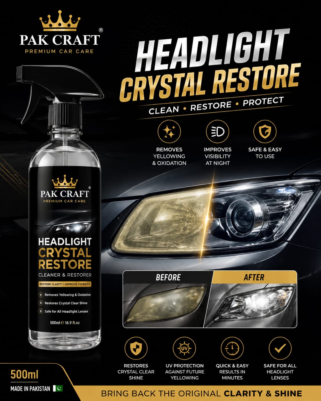 Headlight Crystal Restore